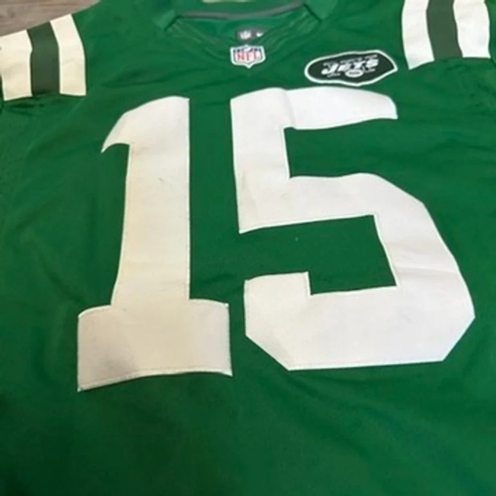 Nike NFL New York Jets Brandon Marshall 15 Jersey Green Mens Large 448591-312